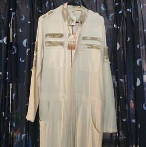 DA-NANG NEW WITH TAGS White Camo Cargo Jumpsuit